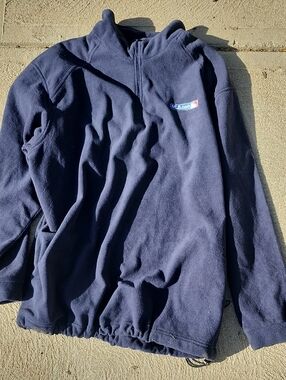 MLB Navy Half-Zip Fleece Pullover for Men